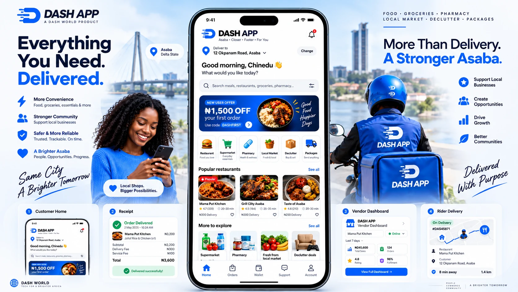 Dash App product preview